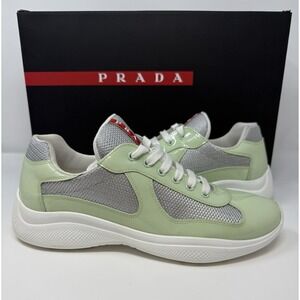 Prada Americas Cup Sneaker Dew/Silver Size 9 US 8 UK